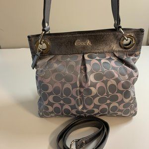 Coach Grey & Pink Purse